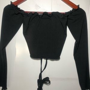 Black crop top